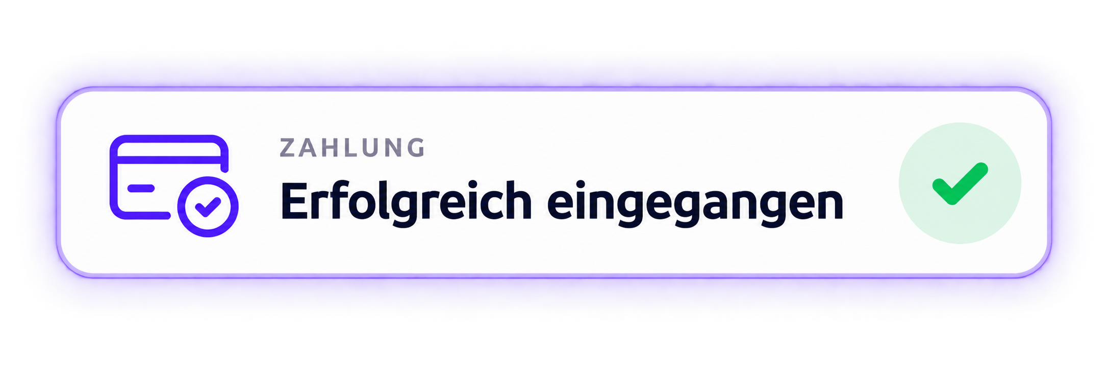 Meridius Statusschritt: Zahlung