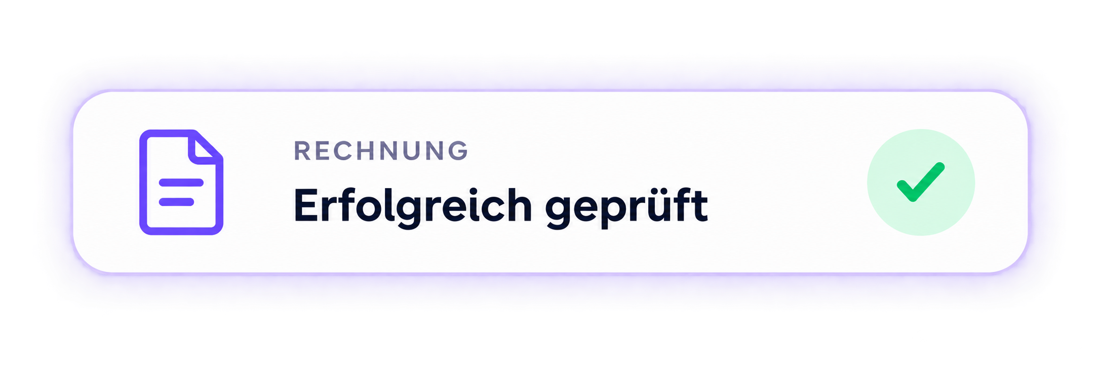 Meridius Statusschritt: Rechnung