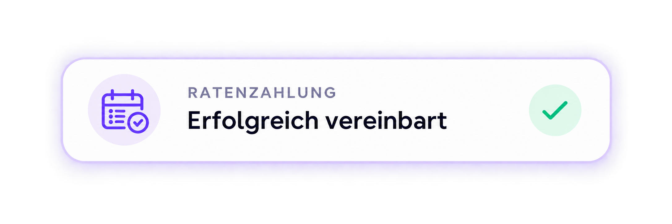 Meridius Statusschritt: Ratenzahlung